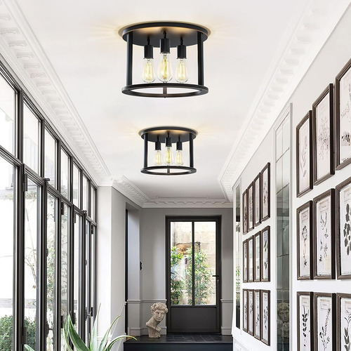 Lámpara De Techo Semiempotrada De 3 Luces, Lámpara De Pasill