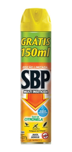 Inseticida Aerosol Sbp 450ml L450p300ml Citronela