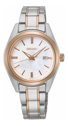 Reloj Seiko Sur634p1 /marisio Color de la correa Plateado Color del bisel Rosé Color del fondo Blanco