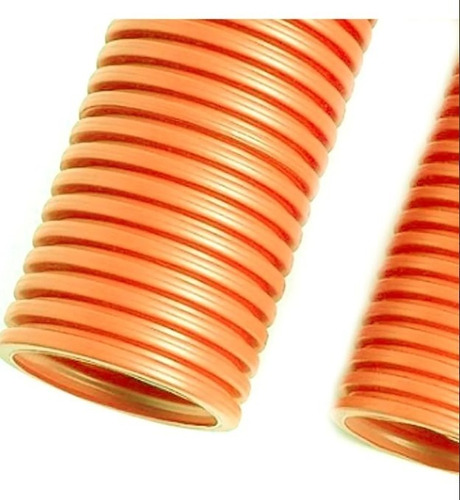 Caño Flexible Corrugado 1  Super Reforzado Naranja P/electr