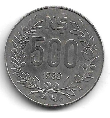 Moeda 500 Pesos, 1989, Uruguay