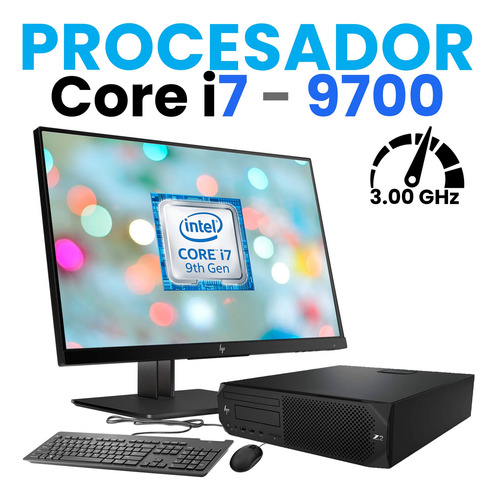 Equipo Pc Hp Z2 Sff 24 Core I7 9th 16gb Ram 512gb Ssd (Reacondicionado)