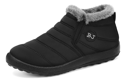 Zapatos De Algodón Botas De Nieve Invierno Terciopelo Grueso