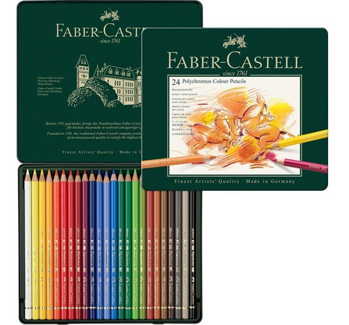 Faber-castell Juego X24 Colores Polychromos Profesionales