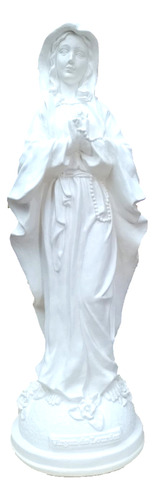 Virgen De Lourdes Yeso 38 Cm Alto