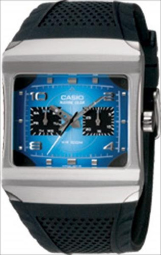 Reloj Hombre Casio Mrp300-2a Malla Resina Sumergible 100m Color de la malla Negro Color del bisel Plateado Color del fondo Azul