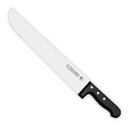 Cuchillo Inox Mgo Abs 36cms Carnicero Tres Claveles 991(990)