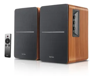 Bocina Edifier R1280ts Color Café Con Salida Subwoofer Color Negro/Marrón