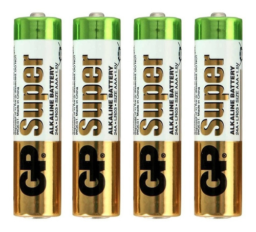 Bateria Pila Doble Aa Alcalina Gp Super 4 Unidades 