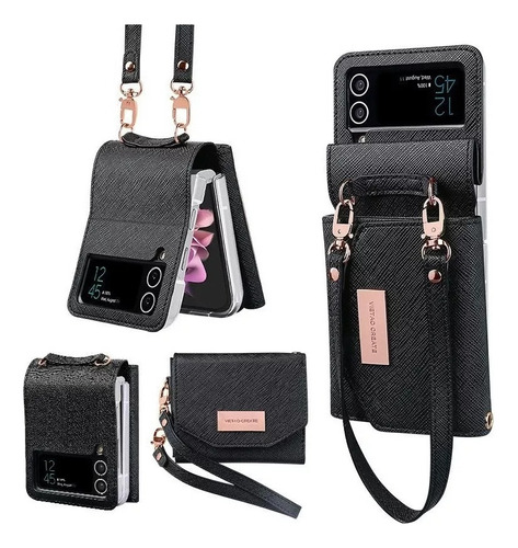 Para Samsung Z Flip 5 4 3 Monedero Funda Para Teléfono Móvil