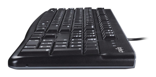 Teclado Logitech K120 QWERTY español color negro