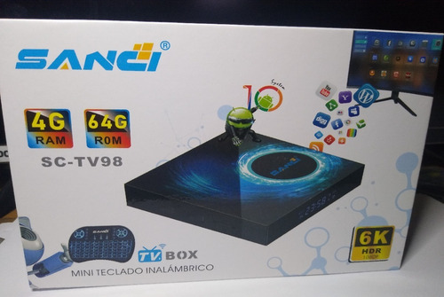 Imagen 2 de 8 de Tv Box Android 10.1 / 64gb / 4gb Convertidor D Tv A Smart Tv