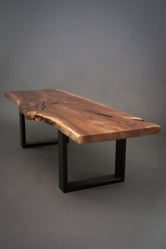 Mesa Y Mesón Rústico De Madera Nativa