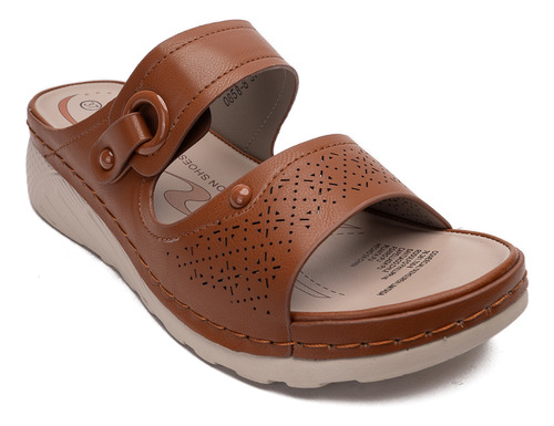 Sandalia Mujer Café Samanta Thunder Blue