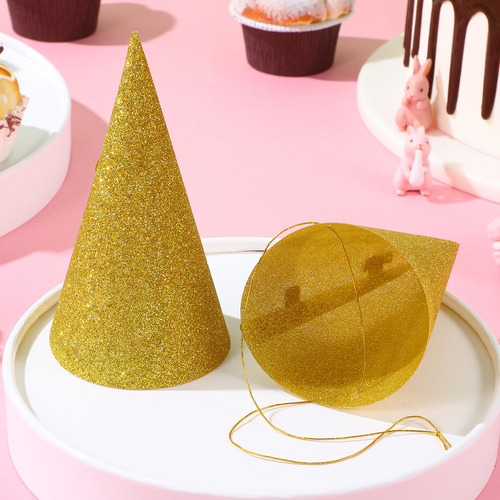 Gorro De Cumpleaños Con Forma De Cono Y Corona De Cumpleaños