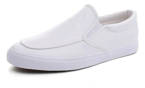 Zapatos Blancos De Primavera Y Verano, Mocasines Bajos Para