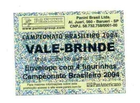 Vale Brinde Do Campeonato Brasileiro 2004 - Excelente Estado