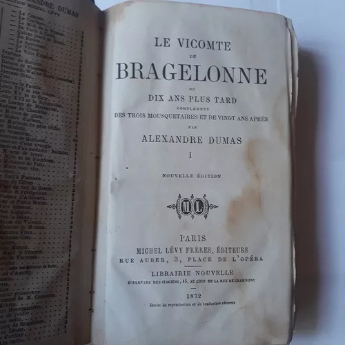 Le Vicomte De Bragelonne De Alejandro Dumas