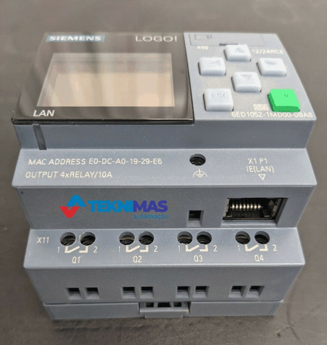 Logo V8 Clp Siemis 6ed1052-1md08-0ba1 12/24rce 8di 4do/4ai