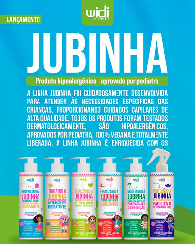 Shampoo Jubinha 300ml E Ondulando A Juba 500ml - Widi Care