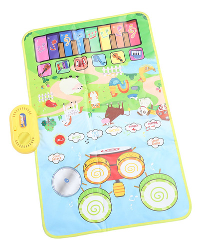 . Tapete Musical De Juegos Con Piano Y Batería For Niños