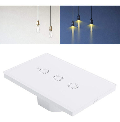 Wifi Smart Touch Light Switch Interruptor Pared 3 Apagadores