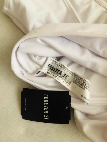 Traje De Baño Blanco Una Pieza Corte Brasileño Forever 21