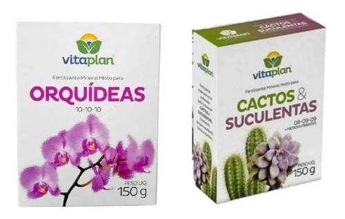 Kit 2 Adubos Fertilizantes Pra Orquideas E Cactos Suculentas | Parcelamento  sem juros