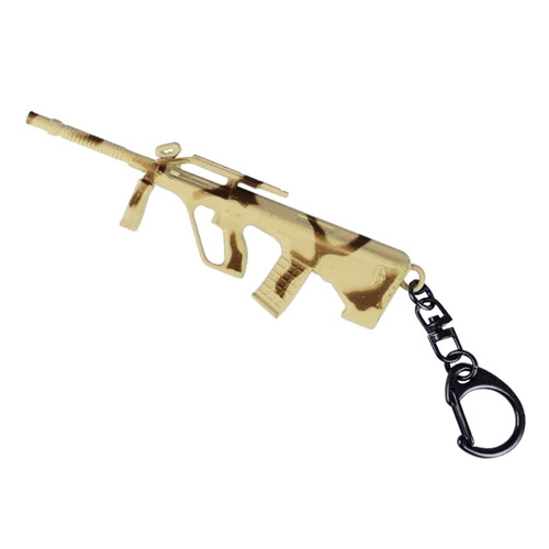 Chaveiro Em Metal, 10 Cm Md Steyr Aug A1 Camuflado Chaveiro 