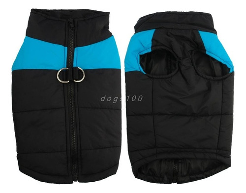 Chaleco Impermeable Azul Para Mascotas Y Cachorros, Chaqueta