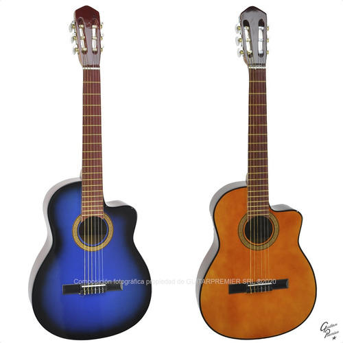 Guitarra Criolla Superior Con Corte Colores + Funda Garantia