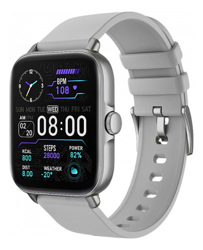Relógio Smartwatch H13 Masculino Feminino 2024 Caixa Rosa Pulseira Rosa Bisel Rosa Desenho Da Pulseira Liso