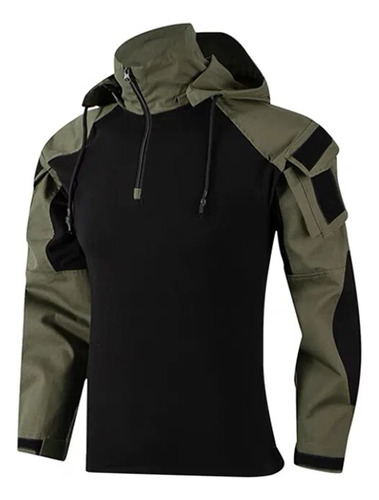 Camisa De Trabajo Para Hombre, Uniforme Militar, Bolsillos,