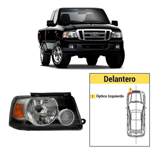 Óptico Izquierdo Ford Ranger 2005 2008