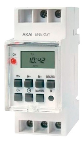 Timer Temporizador Digital Programable Riel Din 220v 25amp