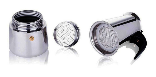 Cafeteira Ke Home 4 xícaras manual aço inoxidável italiana