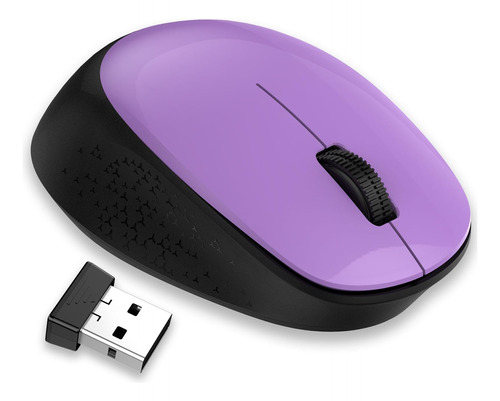 Mouse Leadsail Inalambrico 2,4g/purpura