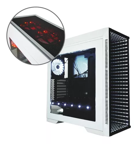 Gabinete Gamer Gamemax Infinit Rgb M908 Com Fonte 500w White