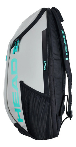 Mochila Head Raqueta Head Tour de color negro 2024 a gris