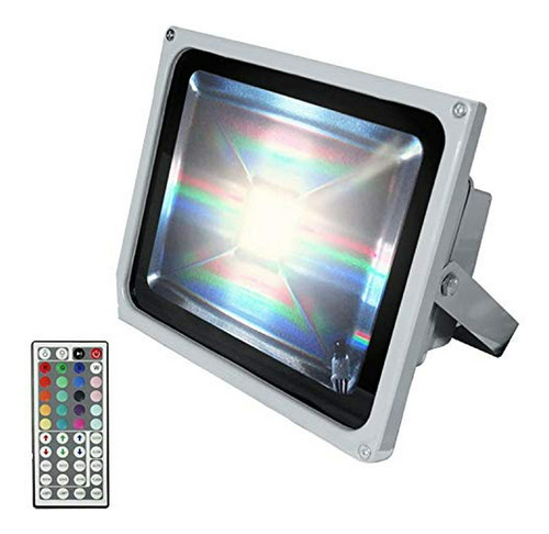 Foco Led Rgb Exterior Con Control Remoto