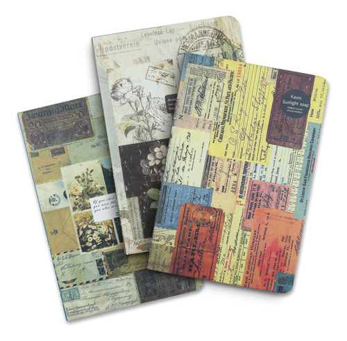 Sekonow Paquete De 3 Diarios Vintage, Bonito Cuaderno Para M