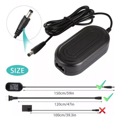Fuente Cargador Para Camara Ca Ack-e6 Canon Eos 5d Mark 8v