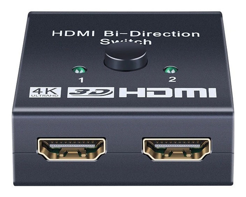 Imagem 4 de 7 de Chaveador Swither Seletor Hdmi 2x1 Divisor Splitter Hdmi 1x2