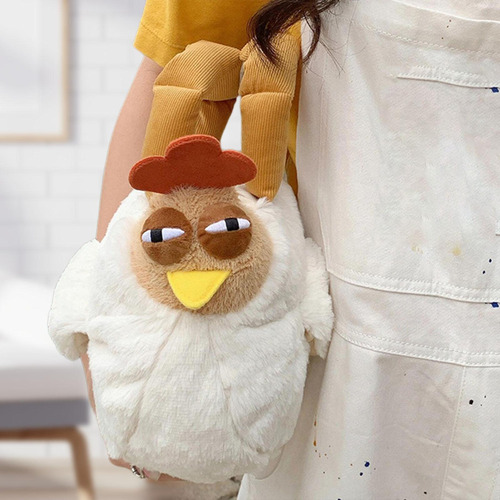 De Bolsa De Felpa Bolsa De Pollo De Dibujos Animados, Para