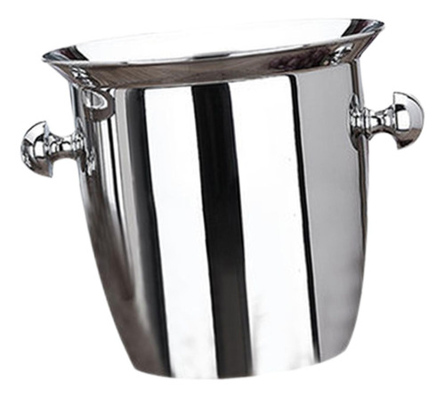 Cubo De Hielo De Acero Inoxidable Con Mango Duradero Para 5l