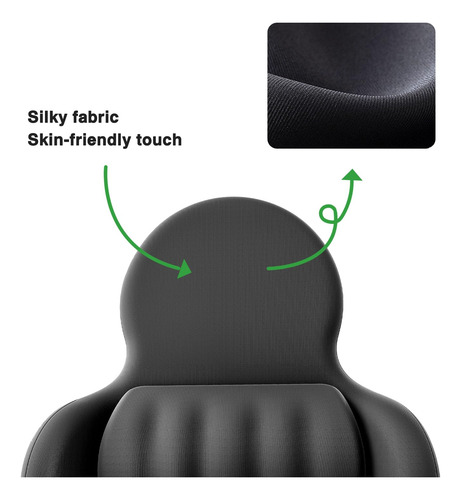 Almohada Lumbar Ergonómica Espuma Viscoelástica Para Silla