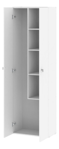 Escobero Dielfe Despensero Organizador E062 2 Puertas 180x56 Color Blanco