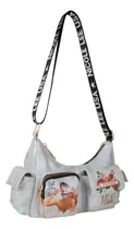 Comprar Bolsa Shoulder Nicole Lee Mezclilla Print De Blind Date Fw24 Acabado de los herrajes Níquel Color Blind Dates Correa de hombro Blind Dates