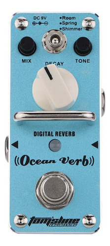 Pedal Tom S Line Aroma Aov-3 Oceanverb Efeito Cor Azul