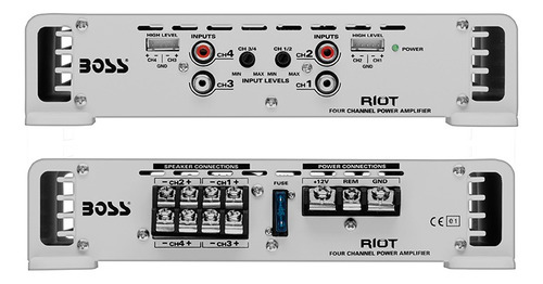 Imagem 4 de 6 de Módulo Amplificador Boss Marine Mr1004 Marinizado 4 Canais